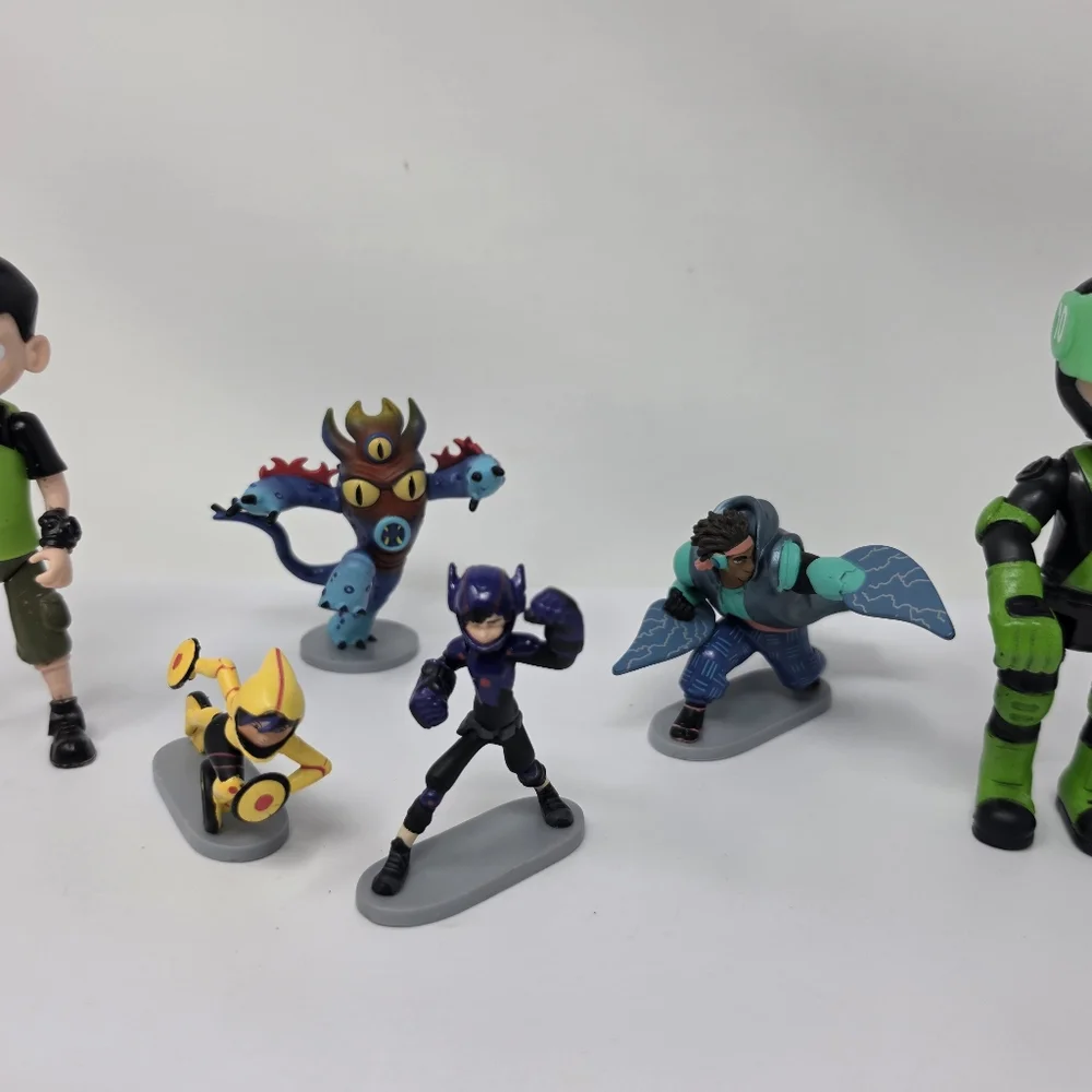 Big Hero 6 Baymax Hiro Tadashi Action Figure Toy Lot